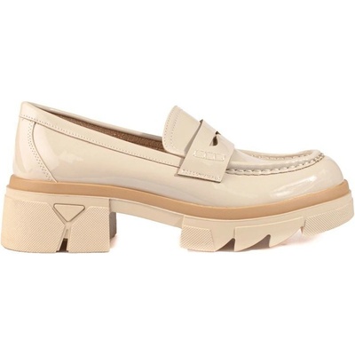 Trendy béžové mokasíny dámské