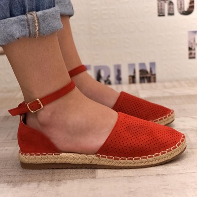 Dámske espadrilky STELA červené