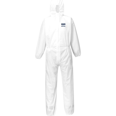 Portwest biztex sms st30 / Защитен гащеризон тип 5/6, 50 броя в опаковка - бял s (st30whrs)