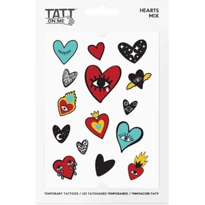 TATTonMe Водоустойчиви временни татуировки Сърце микс (TMHearts)