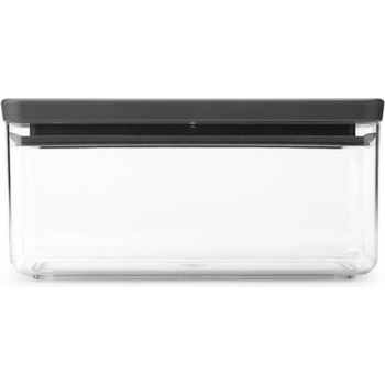 Brabantia Кутия за съхранение Brabantia Tasty+ Stackable 1008873, 1.5 л, Силиконово уплътнение, Без BPA, Тъмносив (1008873)