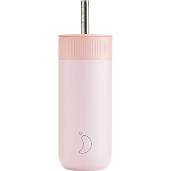 Chilly's Bottles Series 2 Термо чаша със сламка 500 ml, розов (C500S2SWBPNK)