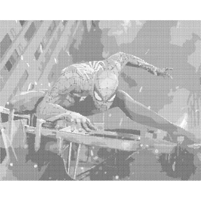 ZUTY Bodkovanie - SPIDERMAN V AKCII Rámovanie: bez rámu a bez vypnutia plátna, Rozmer: 40x50 cm