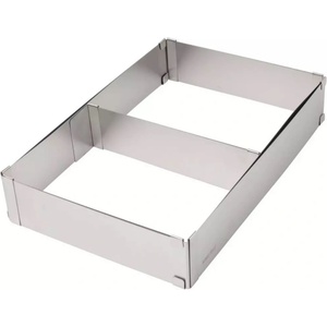 KINGHOFF Форма за печене Kinghoff KH 1907, Регулируема 27.5-52.4 см, Неръждаема стомана, Сребрист (9999KH1907) - topmarket