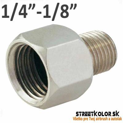 Redukcia 1/4" (samica) na 1/8" (samec) - FENGDA BD-A4