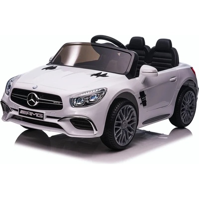 ROLLZONE Mercedes-Benz SL65 AMG 12V- Детска акумулаторна кола, Бяла, EVA гуми (XMX602B-white)
