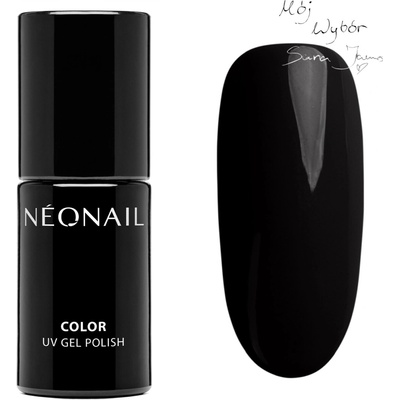 NEONAIL Hybridní lak na nehty 12180 PURE BLACK černý 7,2 ml