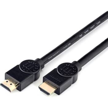 Manhattan Кабел Manhattan, от HDMI(м) към HDMI(м), 10m, черен