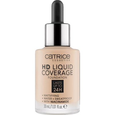 Catrice Фон дьо тен HD Liquid Coverage, 010 Light Beige, 30 ml