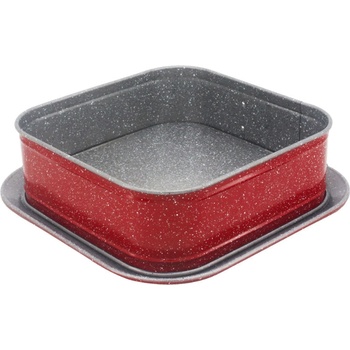 Sapir Форма за торта с падащо дъно ZEPHYR ZP 1223 EHS, 27x27x7 см, Мраморно покритие, Червен (1223120032)