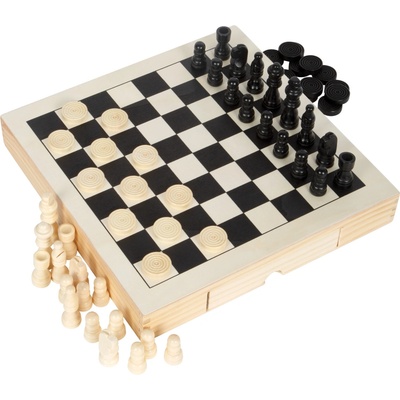 Small Foot Draughts & Nine Men's Morris Game Set Súprava hier Šach Dáma a Mlyn