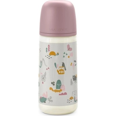 Suavinex Dojčenská fľaša Walk ružová 360 ml