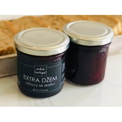 Modrá Kuchyně extra Džem višňový se skořicí 170 g
