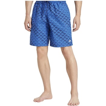 Adidas Бански гащета Adidas Originals Monogram swimming shorts - Blue (Dark Blue / Blue)
