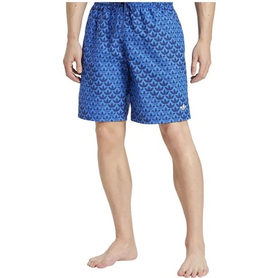 Adidas Бански гащета Adidas Originals Monogram swimming shorts - Blue (Dark Blue / Blue)