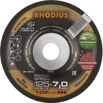 Rhodius Brusný kotouč lomený 125 x 22.23 mm 210611