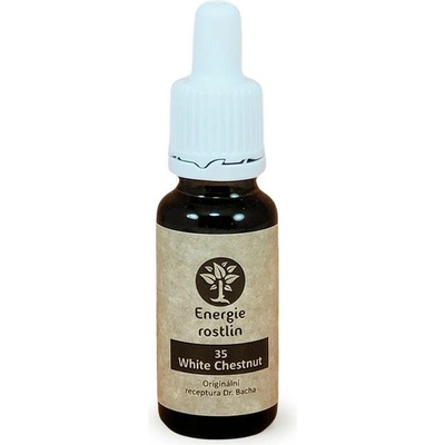 Energie rostlin Bachovy esence 35 White Chestnut Esence klidu 20 ml