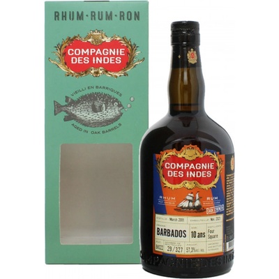 Compagnie des Indes Barbados Cask Strength 10y 57,3% 0,7 l (karton)