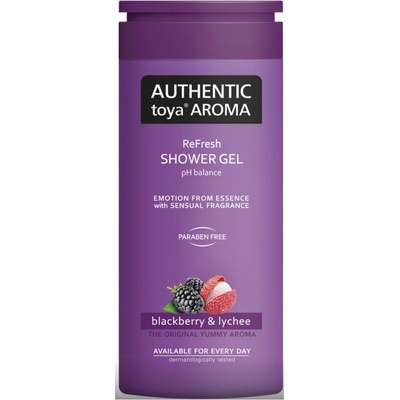 Authentic Toya Aroma Blackberry & Lychee sprchový gel 400 ml