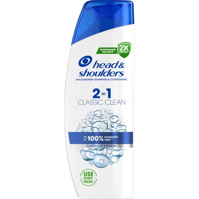 Head & Shoulders Classic Clean 2in1 Šampon proti Lupům 330 ml. Čistá Osvěžující Vůně