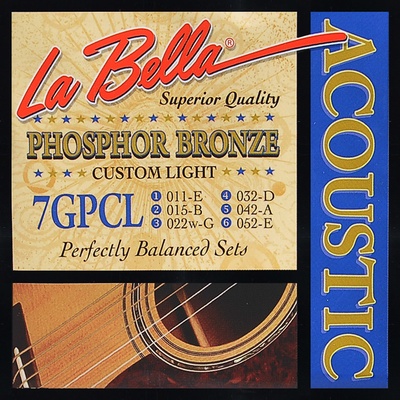 LaBella 7GPCL Phosphor Bronze Custom Light