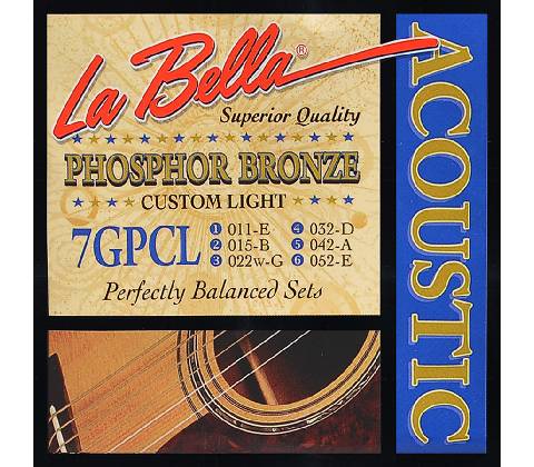 LaBella 7GPCL Phosphor Bronze Custom Light