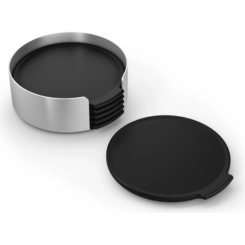 Zack Подложки за стъклени чаши Norta силиконови със стойка 6 бр (20372)