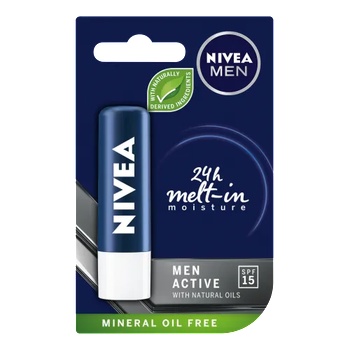 Image 1 of Nivea Men Care 24h melt-in Балсам за устни за мъже
