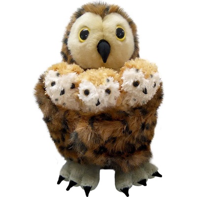 The Puppet Company Кукла за театър The Puppet Company - Кафява сова с 3 бебета, 33 cm (3025)