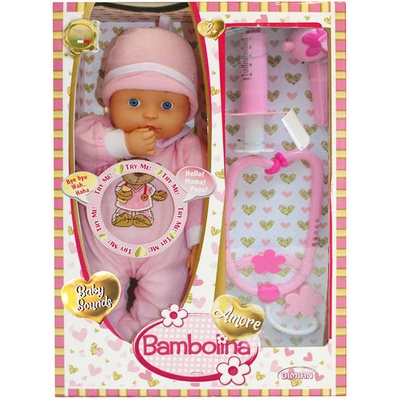 Alltoys Bambolína Miminko Bambolina Amore 33 cm a doktorský set