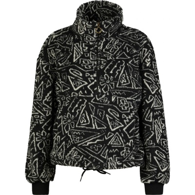 Billabong Дамски поларен пуловер Billabong Women's Time Off Fleece jumper - Black Pebble (105-6251-0114)