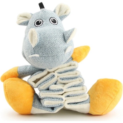 KIK KX5768_1 Pískací plyšová hračka pro psy hrošík