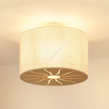 Brilagi - Плафон COUNTRY ROLLER 1xE27/15W/230V, Ø 50 см, кремав (BG1260)