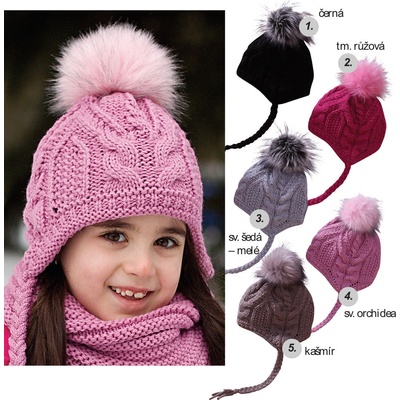 Pletex čepice Pipi Dlouhá punčocha H099 Tm. růžová