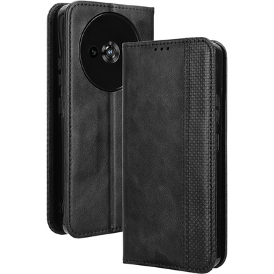 OUKITEL Калъф с протектор за Oukitel C59 Pro - кожен портфейл калъф с ретро текстура и стойка, 4 цвята