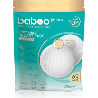 Baboo Disposable Breast Pads jednorazové vložky do podprsenky 60 ks