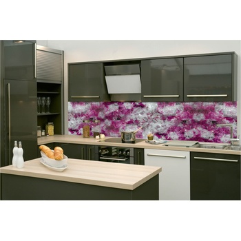 DIMEX ART s. r. o Фототапет за кухня - абстрактна лилава картина 260 x 60 см