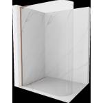 Mexen Kioto-R L закръглена душ стена Walk-in 90 x 200 cm, прозрачно, четкована мед - 800-090-103-65-06 (800-090-103-65-06)