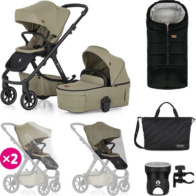 PETITE&MARS kombinovaný ICON 2v1 Mossy Green XXL RWS 2024