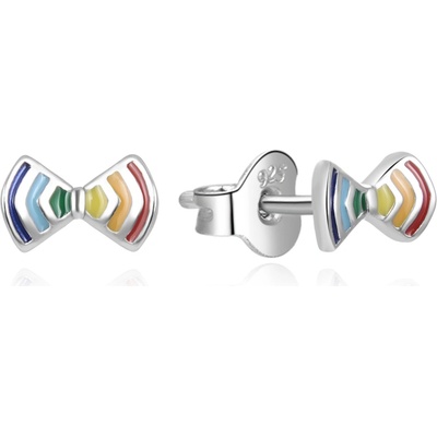 AGATO Stříbrné náušnice mašličky AGUP2297