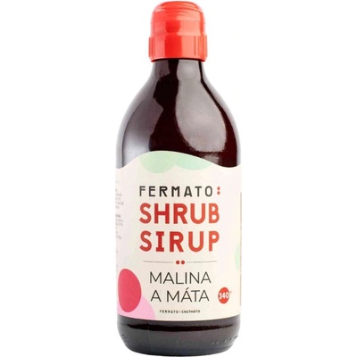 Fermato Shrub sirup malina a mäta 340 ml