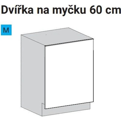 EBS Dvířka na myčku diamantově šedá, 60 cm 6045983