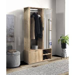 Bogdan Furniture Europe Портманто с огледало Milo, Артисан