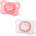 Chicco Силиконова залъгалка Chicco - PhysioForma Mini Soft, Момиче, 2-6 m, 2 броя (N0367)