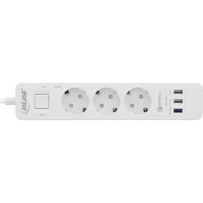 InLine 3 Plug 3xUSB 1,5 m (16491)