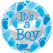 SMART Foliový balónek It´s a Boy Je to kluk 45 cm Baby Shower