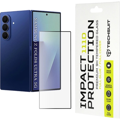 Techsuit Стъклен протектор за Samsung Galaxy Z Fold8 Ultra - 111D Full Cover / Full Glue Glass - Techsuit - Черен