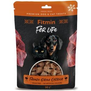Fitmin For Life Замразено сушено щраусово месо 30 г