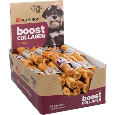 FLAMINGO Boost Collagen Chicken tyč 12,5 x 2 cm 70 ks multipack 1750 g