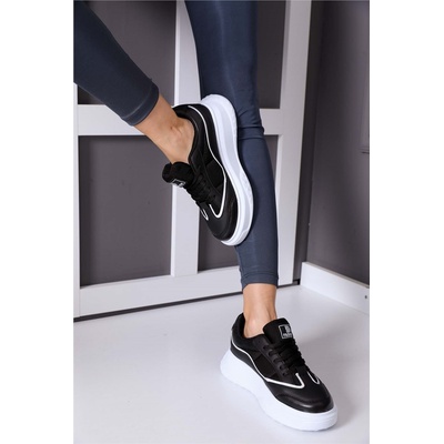 Johns Athletic Дамски спортни обувки 0153 - Черни с Бял #360002 (360002_Черно)